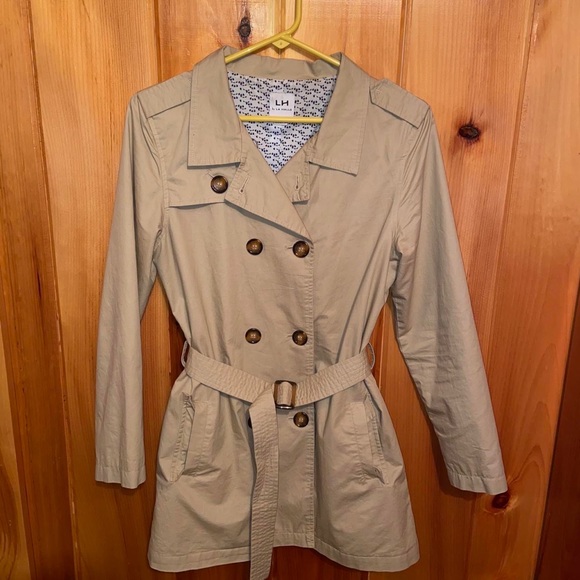 La Halle Jackets & Blazers - La Halle Tan Lightweight Trench Coat- Size XS/S